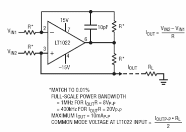 Fuente de corriente diferencial rápida
Fuente de corriente diferencial rápida