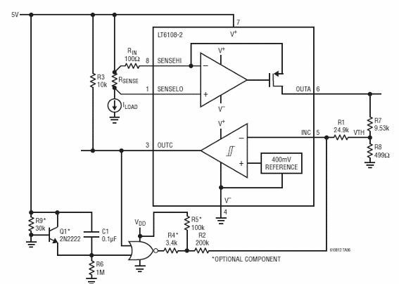 Sensor de corriente bloqueada por sobrecorriente
Sensor de corriente bloqueada por sobrecorriente