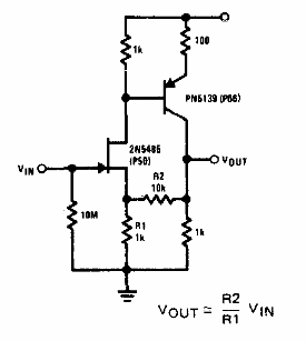 Amplificador de alta impedancia
Amplificador de alta impedancia