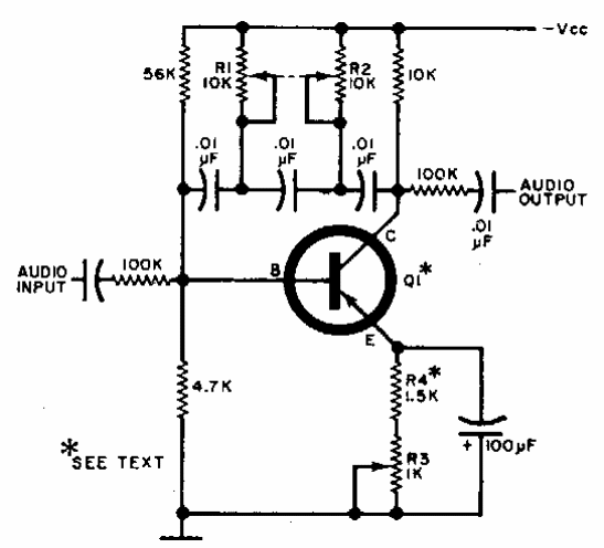 Multiplicador de Q de audio 
