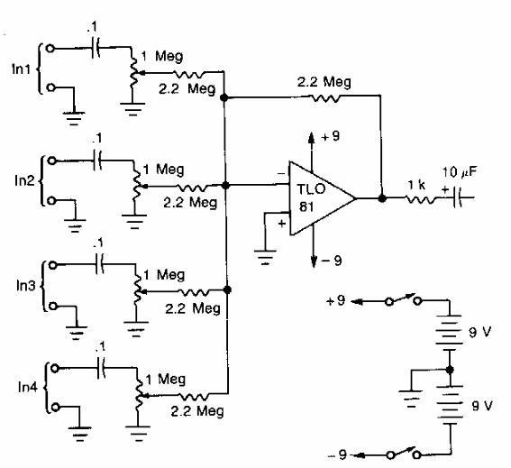 Mezclador de micrófono
Mezclador de micrófono