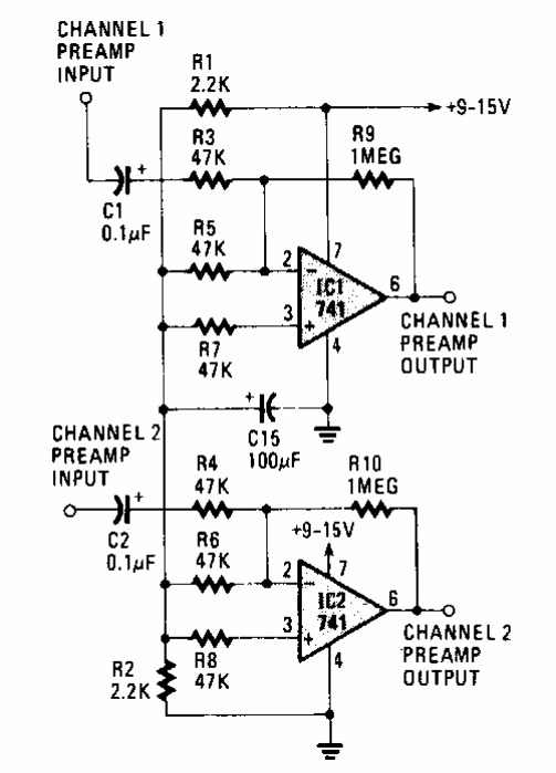 Preamplificador estéreo
Preamplificador estéreo