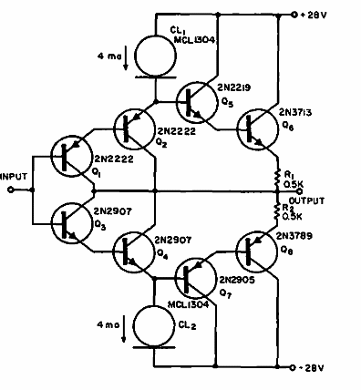 Amplificador equilibrado de ganancia unitária
Amplificador equilibrado de ganancia unitária