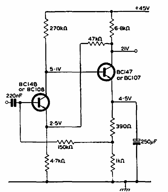 Amplificador de alta tensión de salida 
