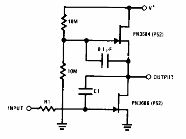 Integrador con JFET
Integrador con JFET