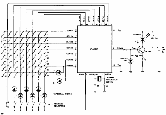 Transmisor infrarrojo codificado CIR13705S
