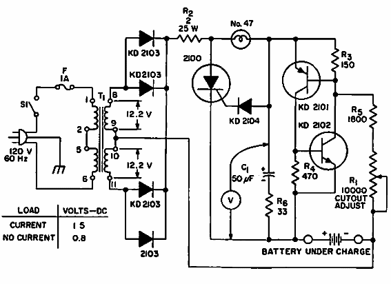 Cargador para baterías de 6V
Cargador para baterías de 6V
