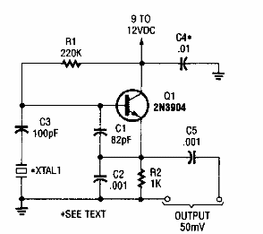 Oscilador Colpitts de 1 a 20 MHz 
