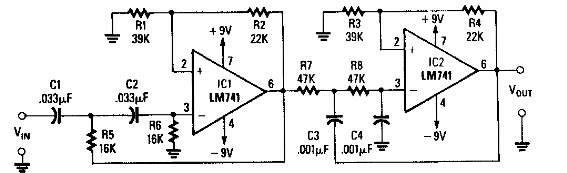 Filtro de voz de segundo orden
Filtro de voz de segundo orden