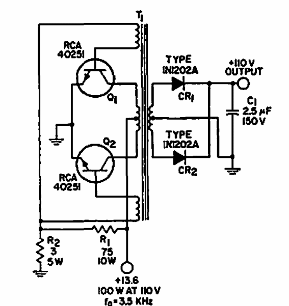 Inversor de 13 a 110 V
Inversor de 13 a 110 V