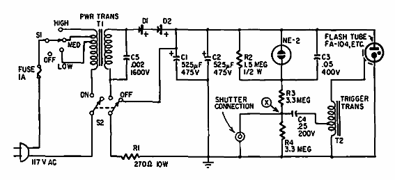 Fuente de flash de xenón
Fuente de flash de xenón