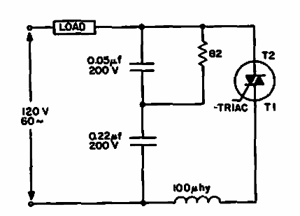 Filtro amortiguado para triac
