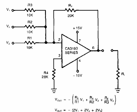 Amplificador sumador
Amplificador sumador