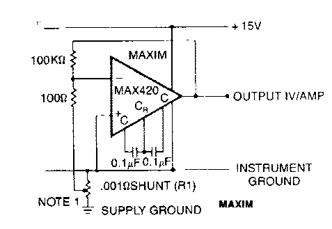 Amplificador de derivación de corriente
Amplificador de derivación de corriente