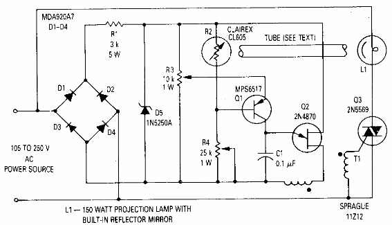 Regulador de lámpara de proyección
Regulador de lámpara de proyección