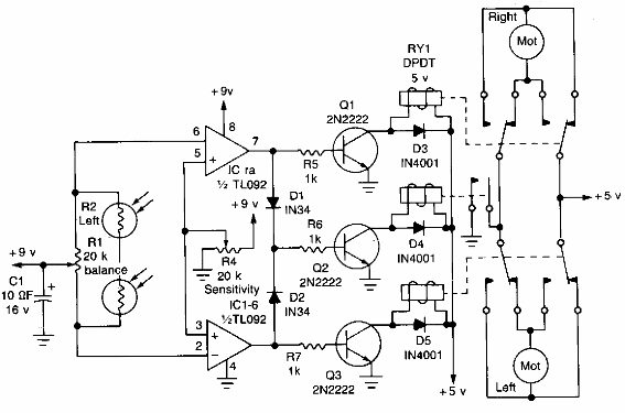 Robot sigue la luz
Robot sigue la luz