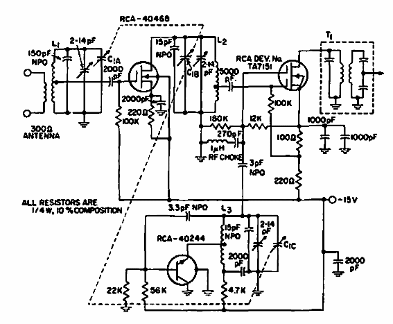 Sintonizador con MOSFET
Sintonizador con MOSFET