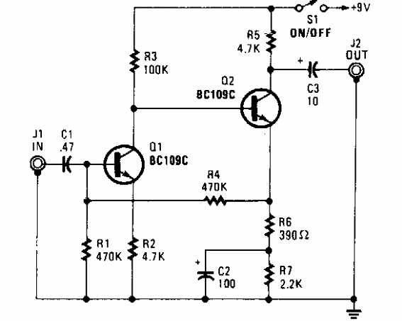 Preamplificador de propósito general
Preamplificador de propósito general