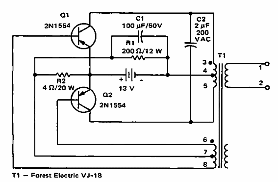 Inversor de 120 VCA x 120 W
Inversor de 120 VCA x 120 W