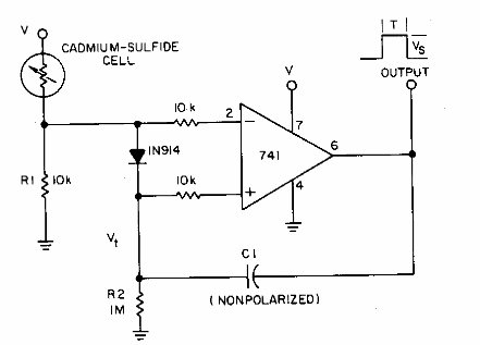 Sensor de luz monoestable
Sensor de luz monoestable