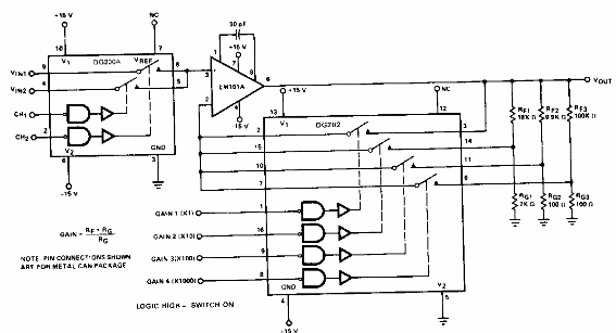 Amplificador programado de precisión
Amplificador programado de precisión