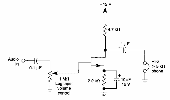 Amplificador de auriculares
Amplificador de auriculares