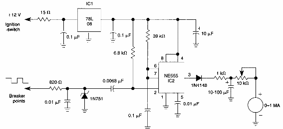 Tacómetro automotriz
Tacómetro automotriz