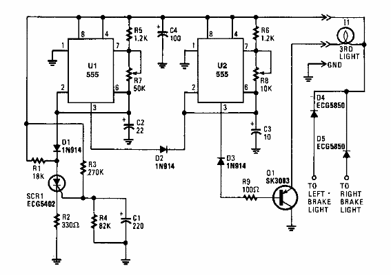 Luz de freno pulsante
Luz de freno pulsante