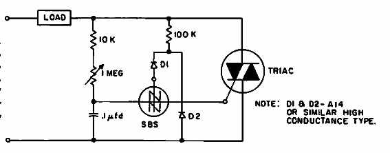 Dimmer con triac y SBS
Dimmer con triac y SBS