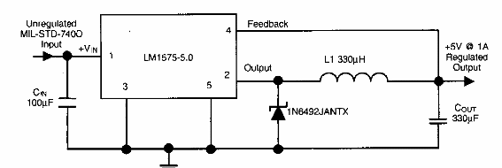Convertidor de 28 V a 5 V
Convertidor de 28 V a 5 V