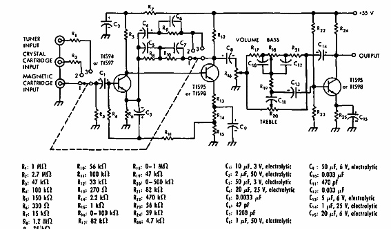 Amplificador RIAA compensado
Amplificador RIAA compensado