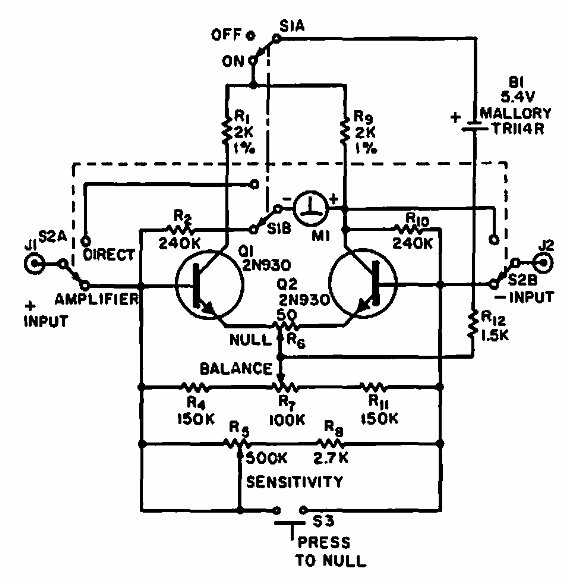Microamperímetro diferencial
Microamperímetro diferencial