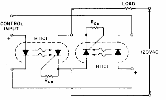 Opto relé con dos acopladores
Opto relé con dos acopladores