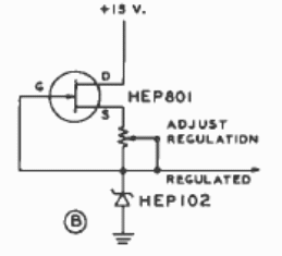 Zener variable con JFET 
