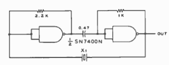 Oscilador TTL de 1 MHz
