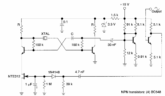 Oscilador de cristal de baja frecuencia
Oscilador de cristal de baja frecuencia