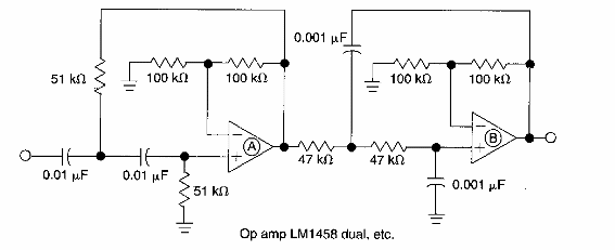 Filtro de voz activo de segundo orden
Filtro de voz activo de segundo orden