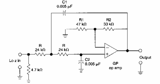 Filtro pasa bajas de 10 kHz
Filtro pasa bajas de 10 kHz
