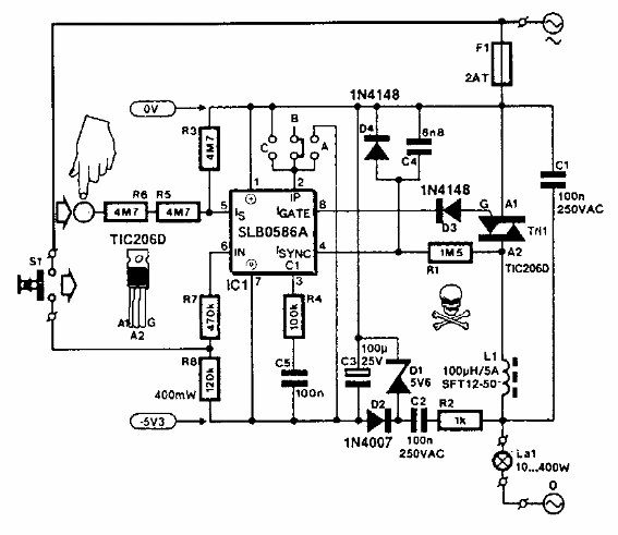 Dimmer de toque
Dimmer de toque