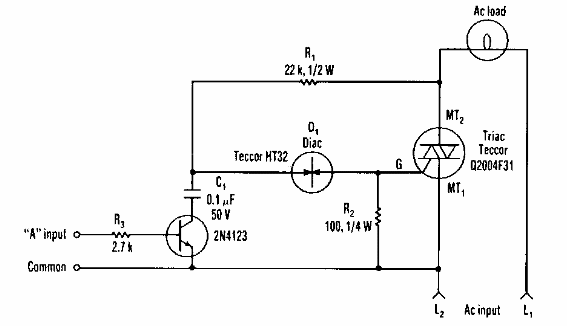 Controlador de triac sensible
Controlador de triac sensible