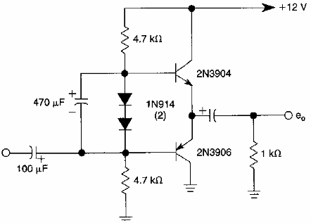 Seguidor de emisor complementario
Seguidor de emisor complementario
