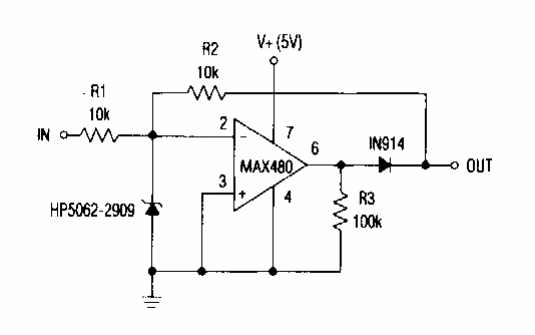 Rectificador de onda completa con un operacional
Rectificador de onda completa con un operacional