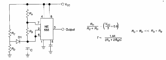 Oscilador de precisión de baja frecuencia 555
Oscilador de precisión de baja frecuencia 555