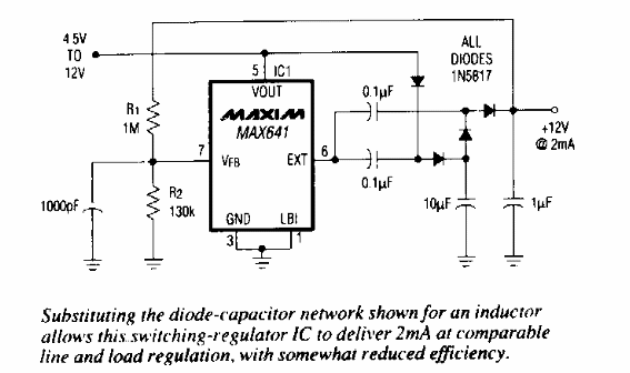 Regulador conmutado sin inductores 
