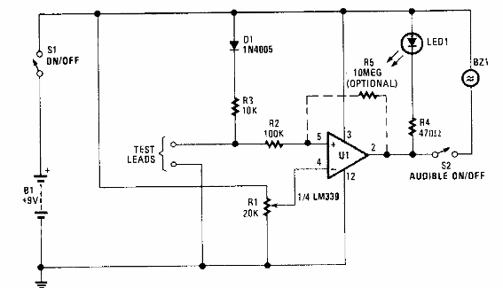 Prueba de continuidad sensible 
