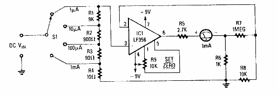 Microamperímetro de 4 bandas 
