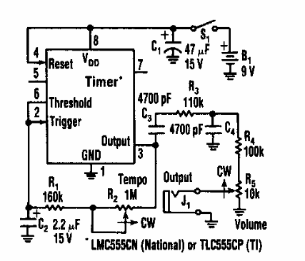 Metrónomo de bajo consumo
Metrónomo de bajo consumo