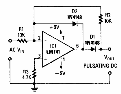 Rectificador de media onda de precisión 
