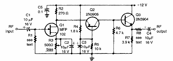 Amplificador para la banda de radiodifusión 
