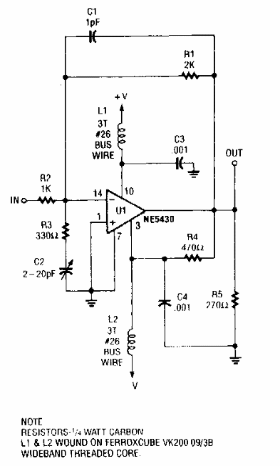 Amplificador de UHF 
